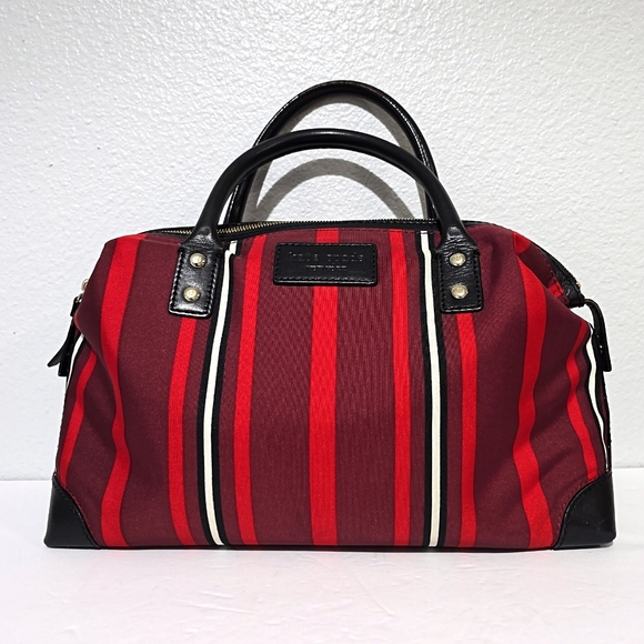 Kate Spade Red Striped Women's Bag Tote
